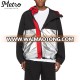 sport style split reflective windbreaker jackets men