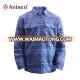 Wholesale garment stock lot sherpa lining windbreaker stripe cheap men winter jacket with collar