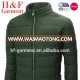 Warmth windproof men's quilted winter jackets